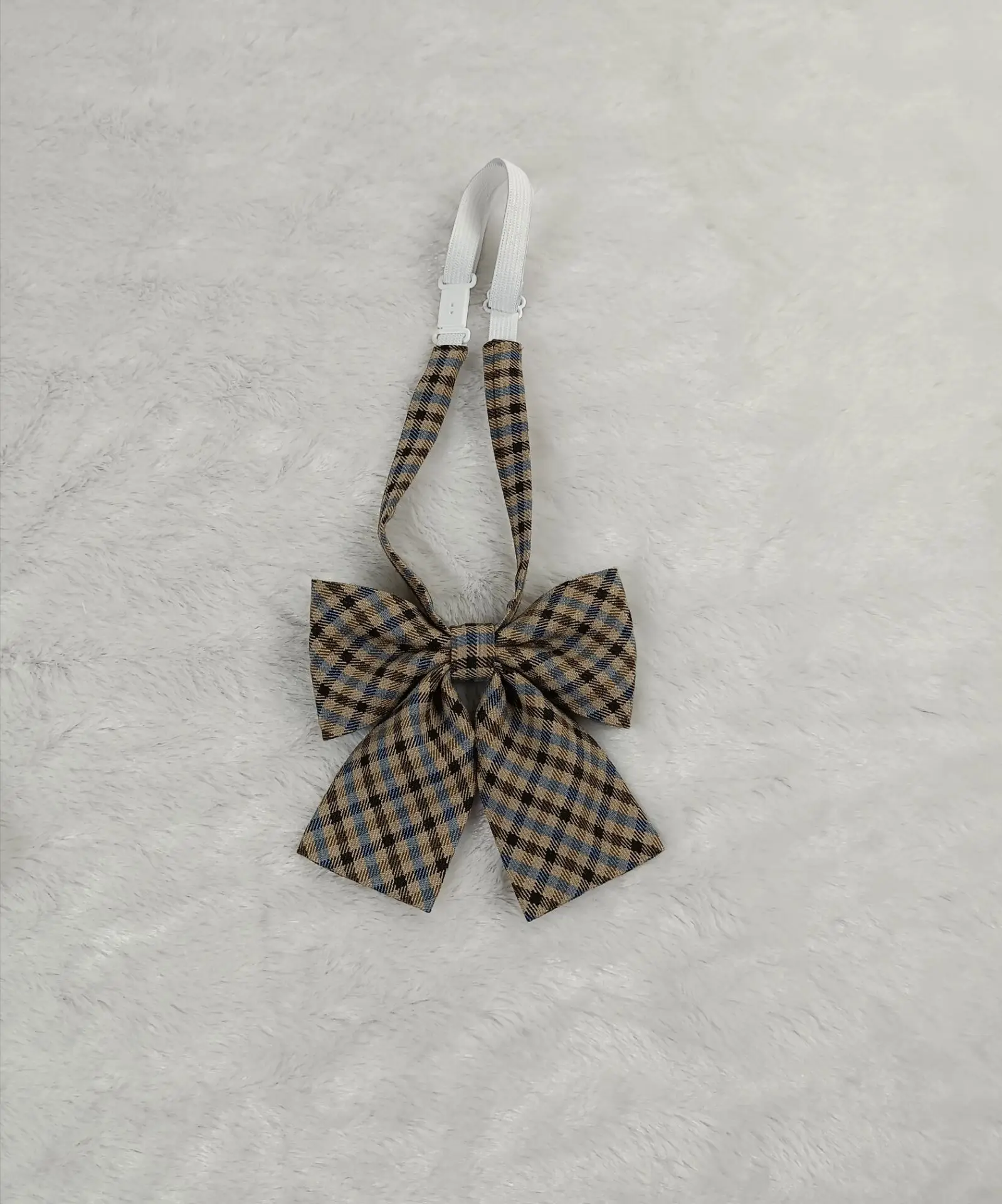 Japanese Orthodox JK Uniform Lattice Skirt with Bow - Image 2
