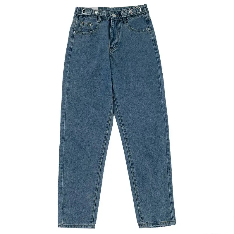 High Waist Straight Leg Jeans Women 2021 New Arrival - Image 6