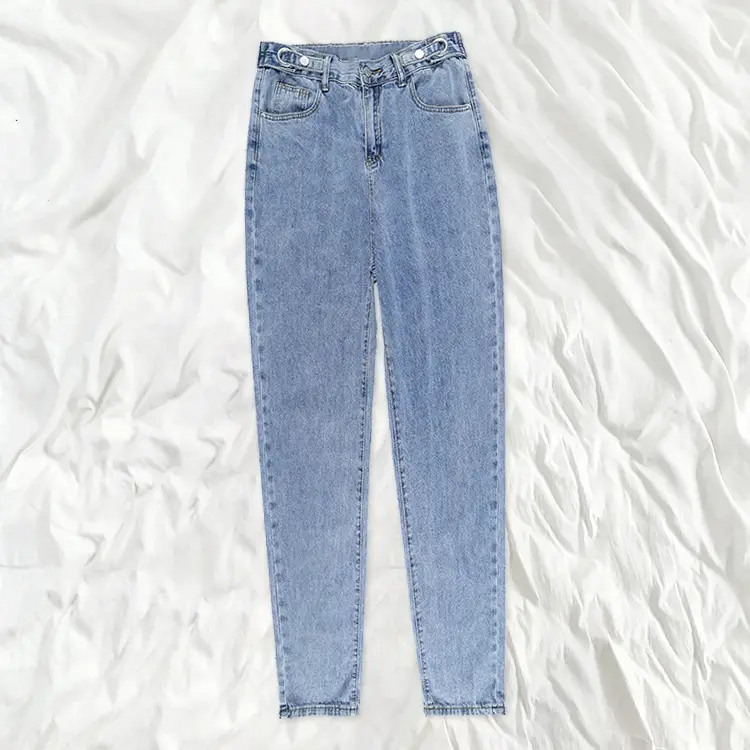 High Waist Straight Leg Jeans Women 2021 New Arrival - Image 4