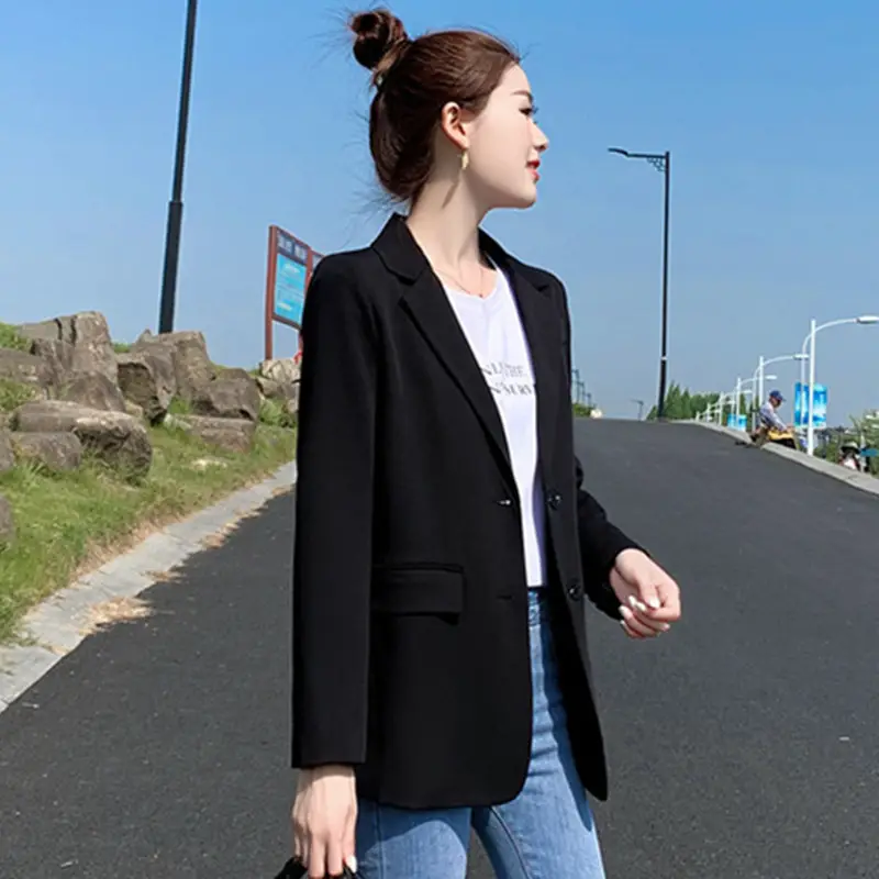 Women's Korean Style Blazer Suit Set Pink 2026 - Image 4