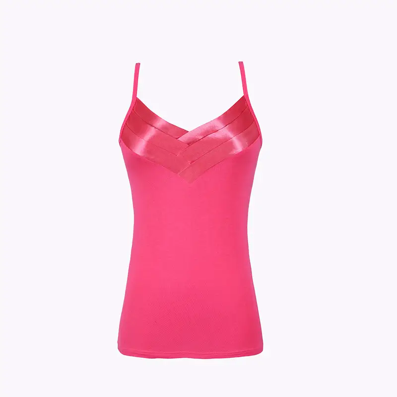 Women's Red Pleated V-Neck V-Shorts Set - Image 5