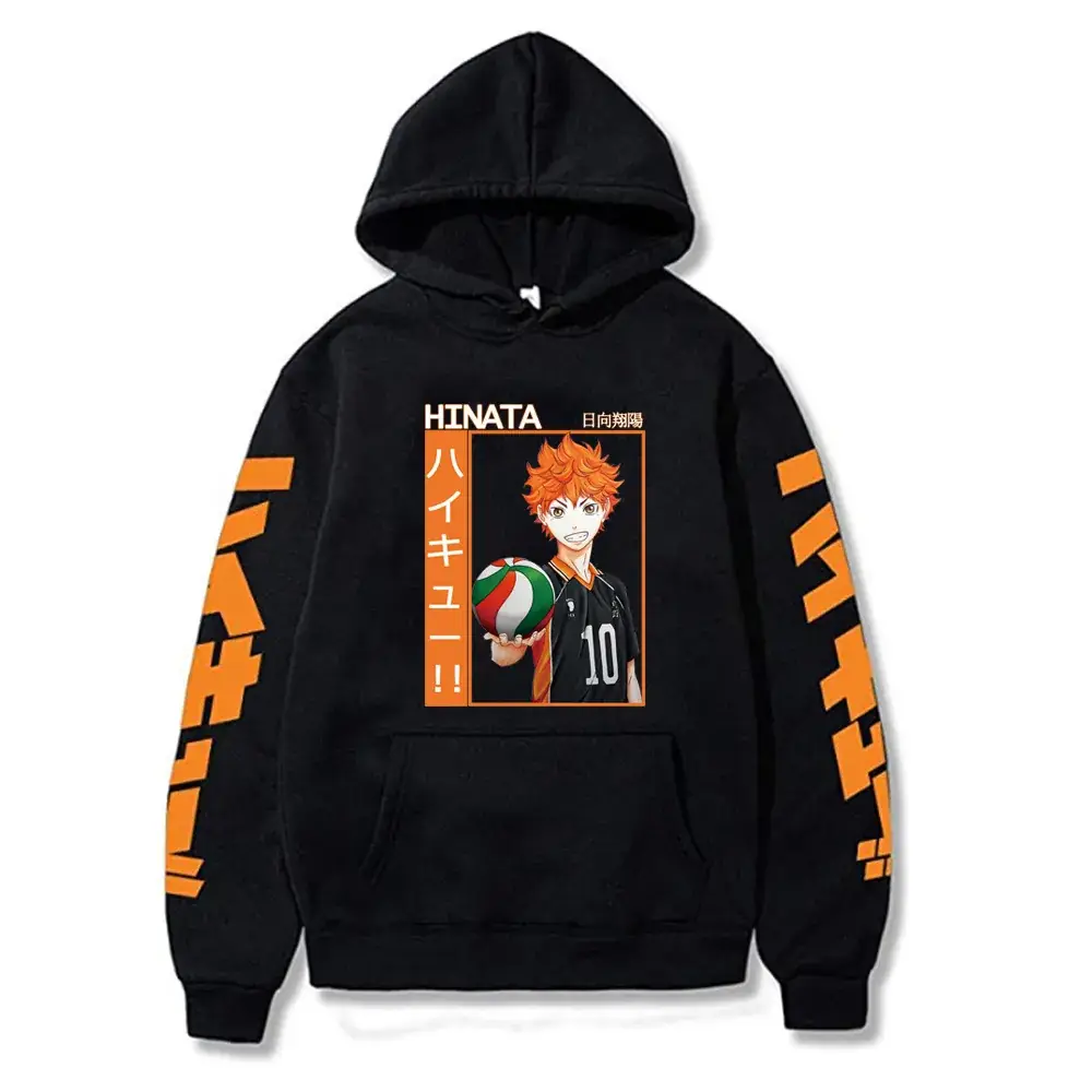 Haikyuu Kageyama Hoodie Men Yellow Karasuno Volleyball