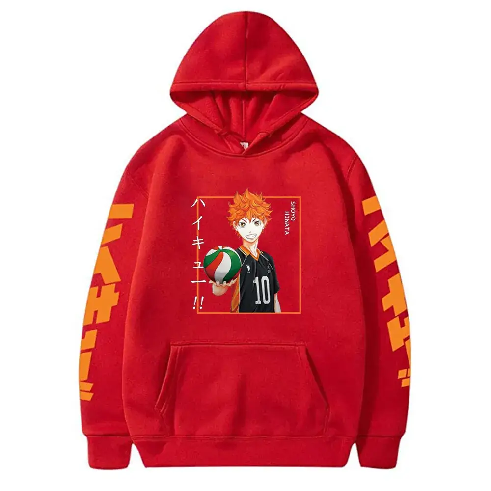 Haikyuu Kageyama Hoodie Men Yellow Karasuno Volleyball