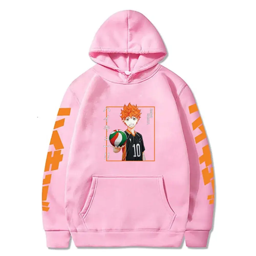 Haikyuu Kageyama Hoodie Men Yellow Karasuno Volleyball