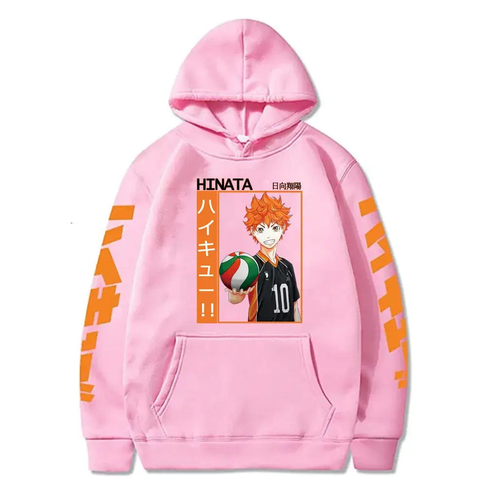 Haikyuu Kageyama Hoodie Men Yellow Karasuno Volleyball