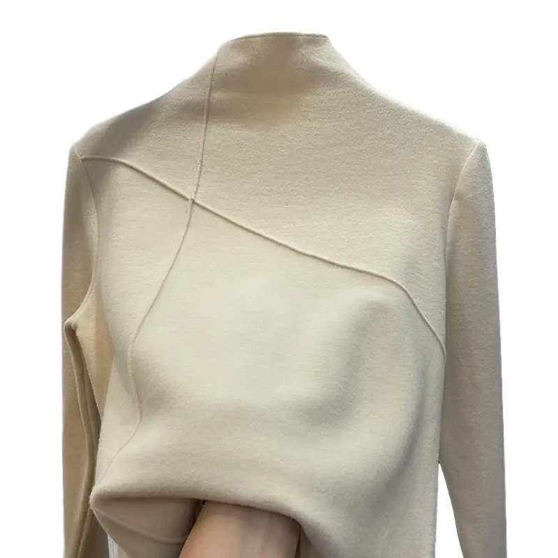 Women's Velvet Turtleneck Shirt with Long Sleeves 2025 Winter - Image 9