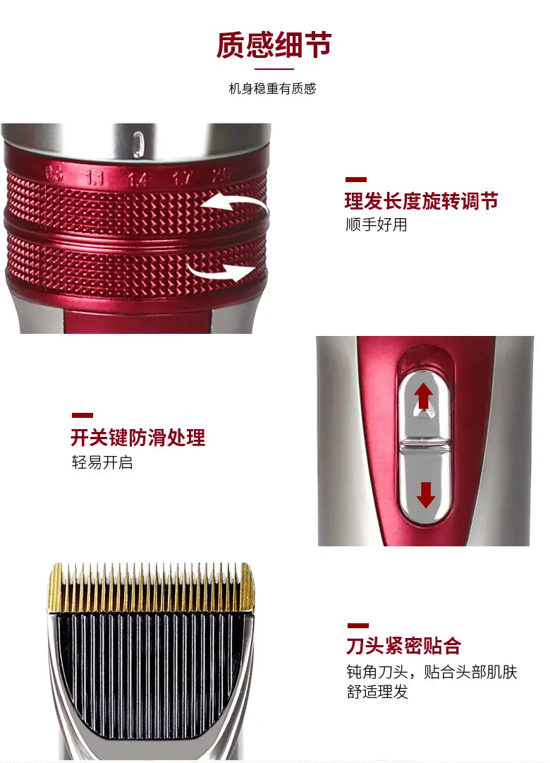 Electric Hair Clipper for Adults with Multi-Tools Set — feature 10