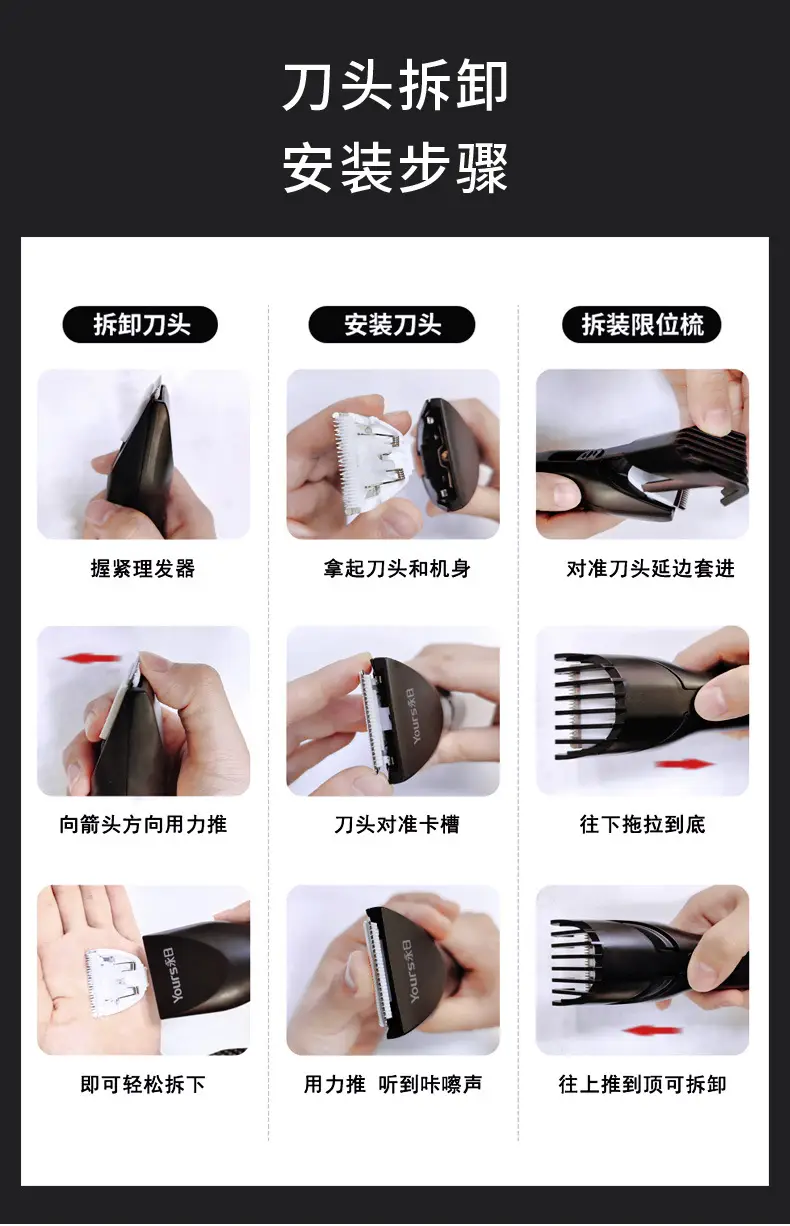 Electric Hair Clipper for Adults with Multi-Tools Set — feature 19
