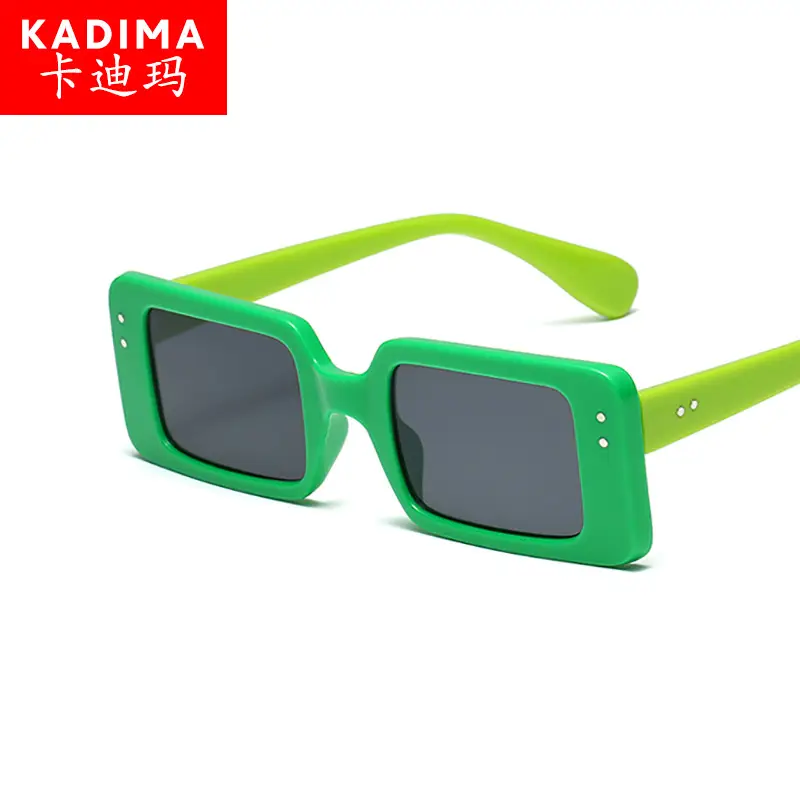 2021 Square Frame Black Sunglasses for Men Women