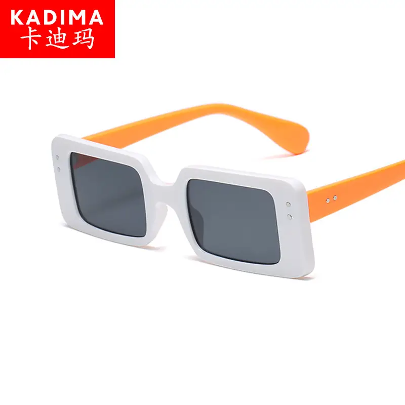 2021 Square Frame Black Sunglasses for Men Women