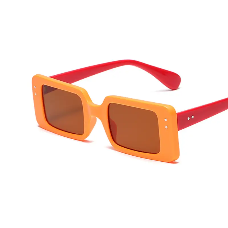 2021 Square Frame Black Sunglasses for Men Women