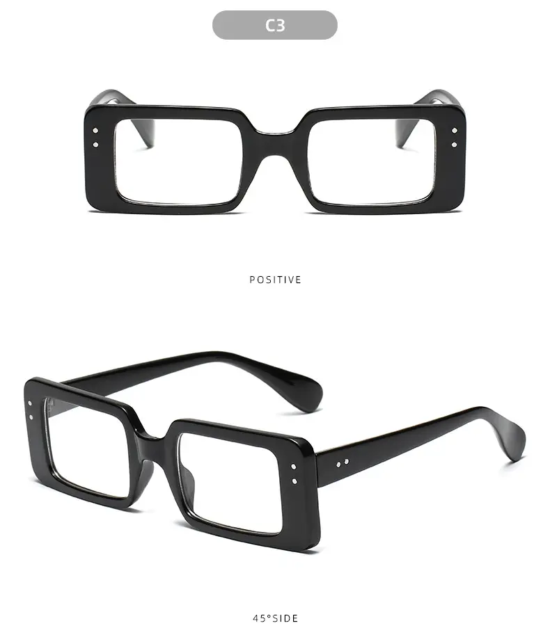 2021 Square Frame Black Sunglasses for Men Women — feature 10