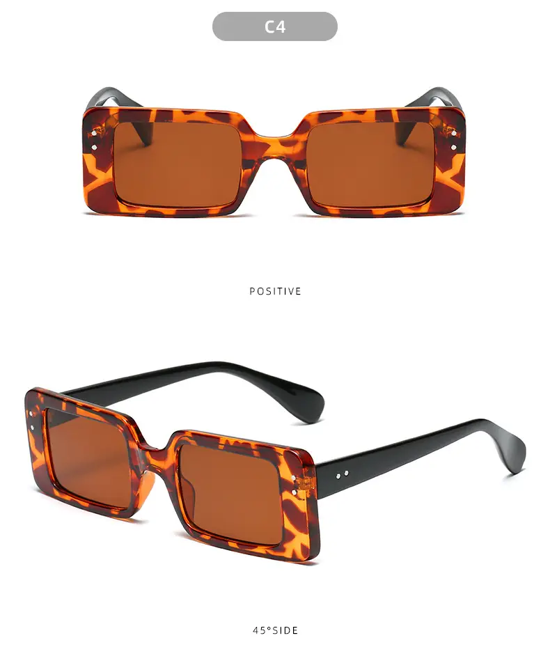 2021 Square Frame Black Sunglasses for Men Women — feature 11