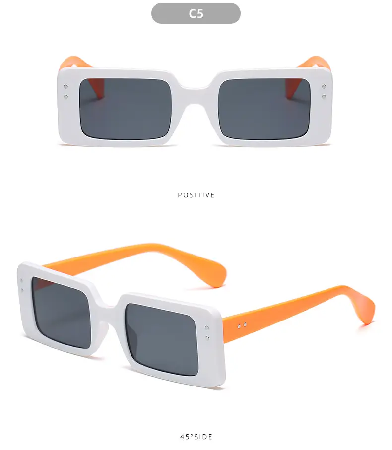 2021 Square Frame Black Sunglasses for Men Women — feature 12