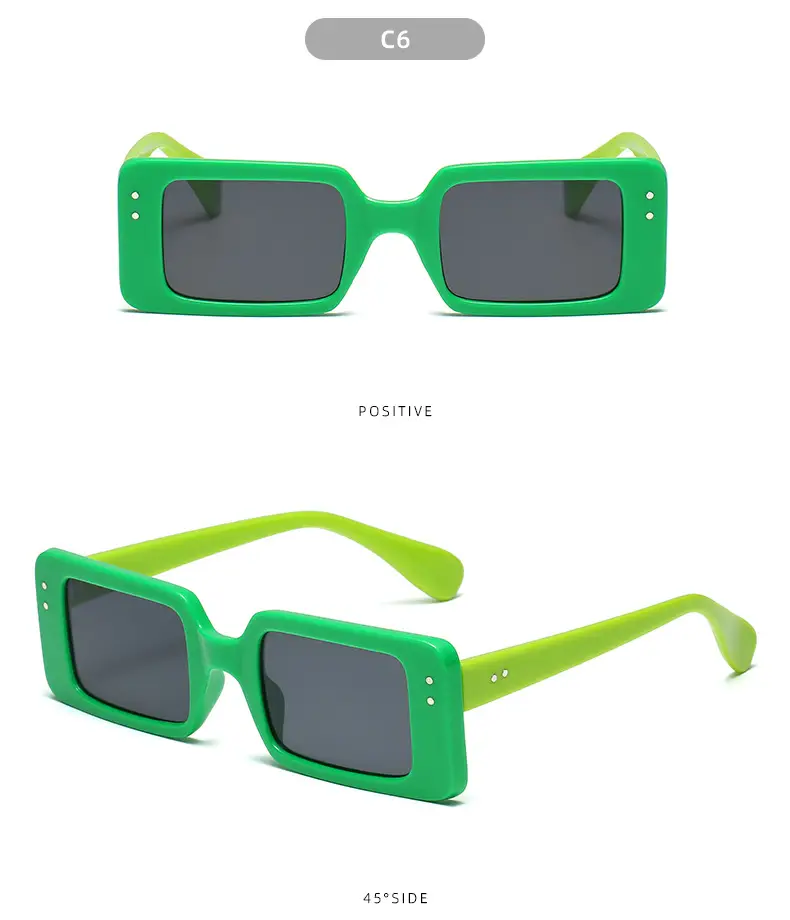 2021 Square Frame Black Sunglasses for Men Women — feature 13