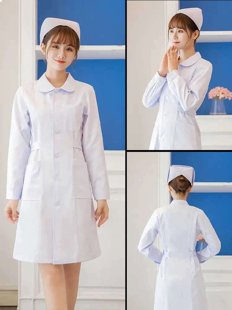 Nurse's Blue Short Sleeve Hospital Doctor's Suit - Image 20