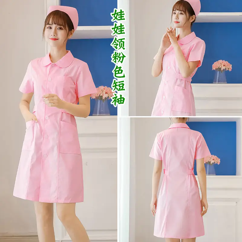 Nurse's Blue Short Sleeve Hospital Doctor's Suit - Image 3