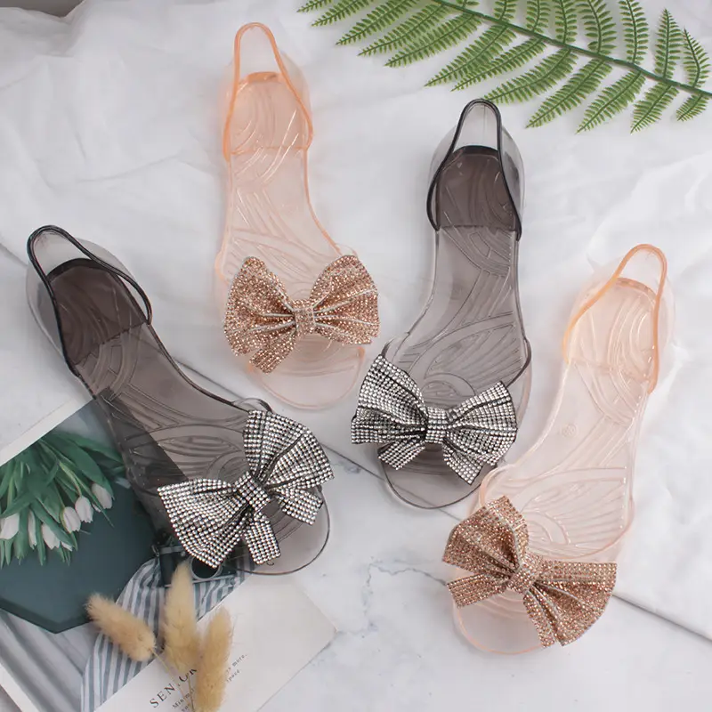 2022 Women's Fish Mouth Bow Slippers Spring Summer - Image 4