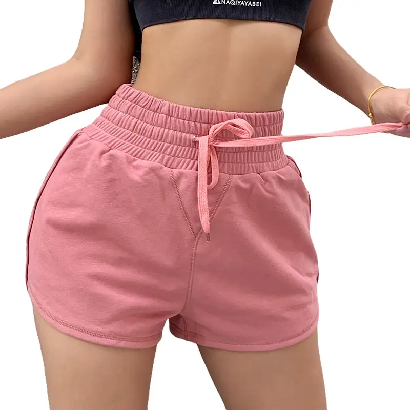 Women's Black Loose Casual Shorts Summer Quick-Drying Running Fitness Pants