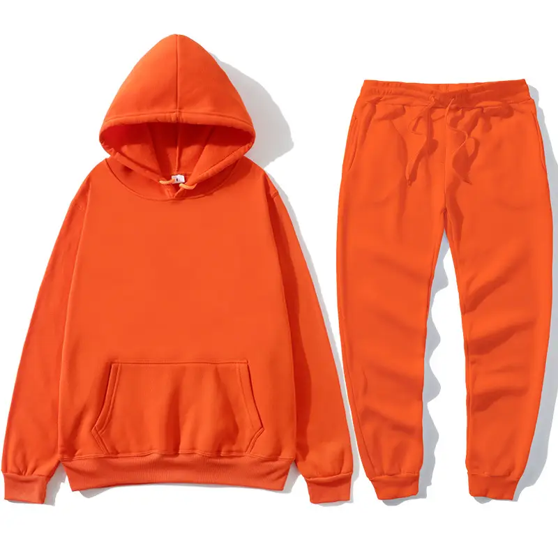 Men Grey Hoodie Sweatpants Set Hoodie Pants - Image 36