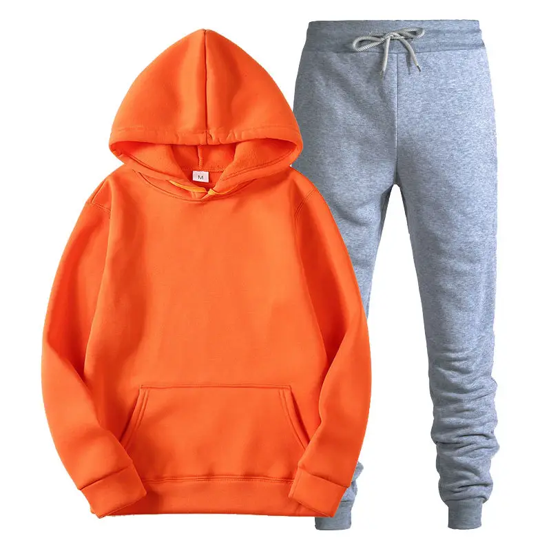 Men Grey Hoodie Sweatpants Set Hoodie Pants - Image 26