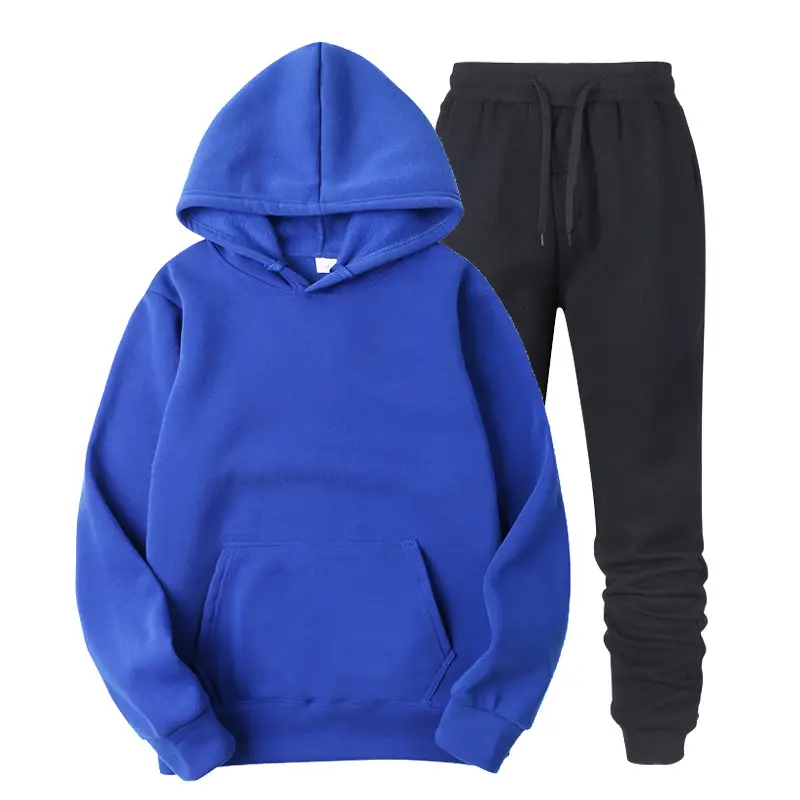 Men Grey Hoodie Sweatpants Set Hoodie Pants - Image 5
