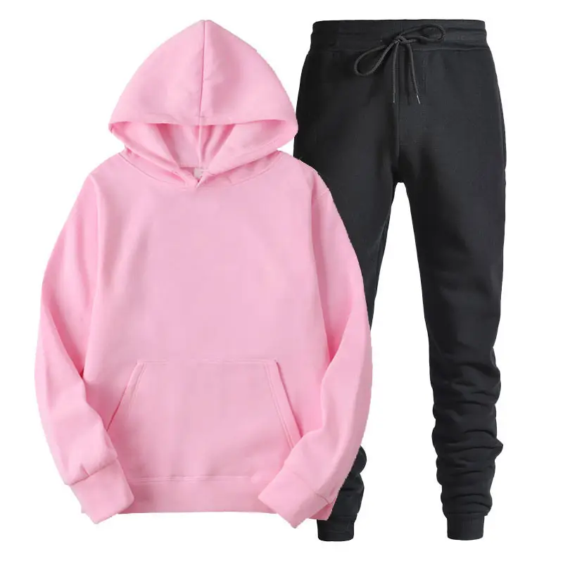 Men Grey Hoodie Sweatpants Set Hoodie Pants - Image 6
