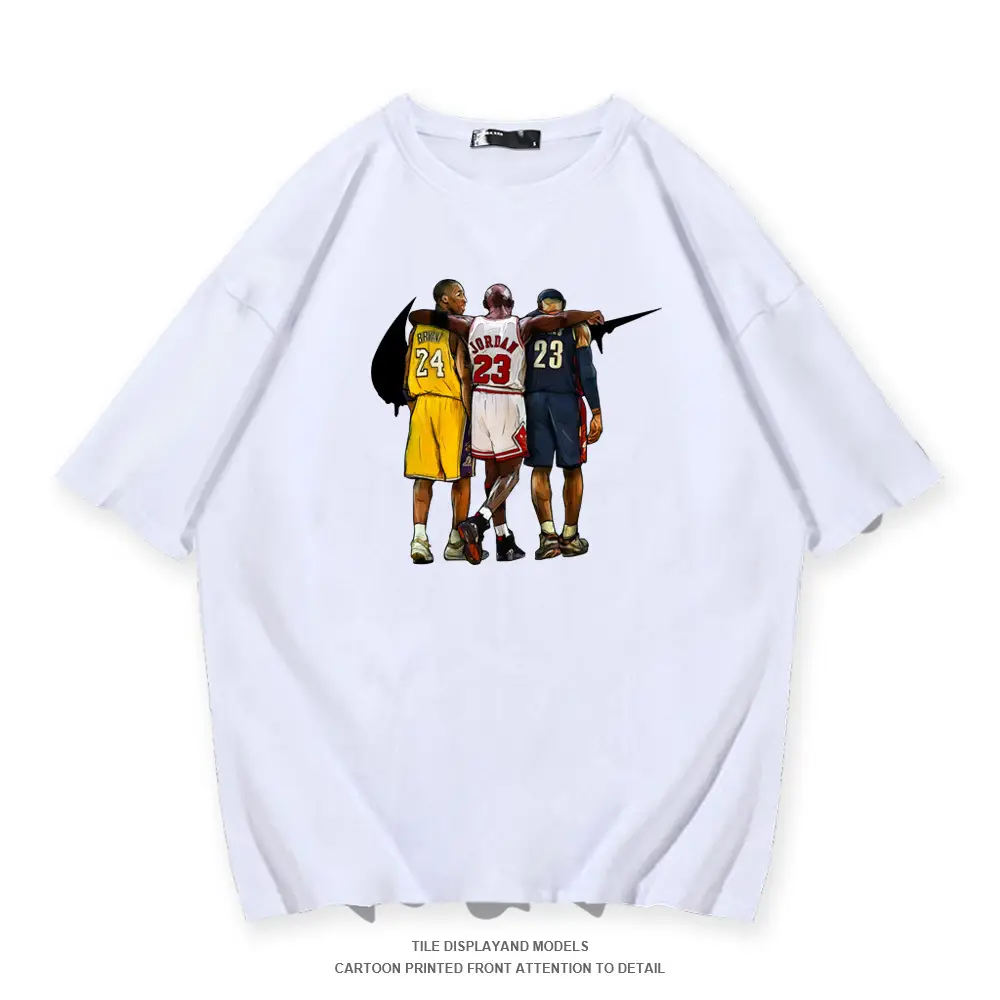 Pure Cotton Basketball Graphic T-Shirt Yellow - Image 2