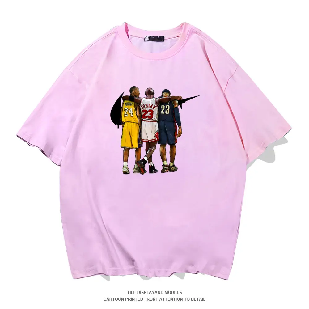 Pure Cotton Basketball Graphic T-Shirt Yellow - Image 5