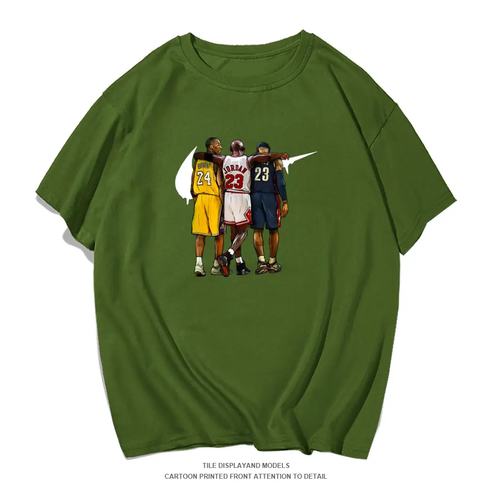Pure Cotton Basketball Graphic T-Shirt Yellow - Image 7