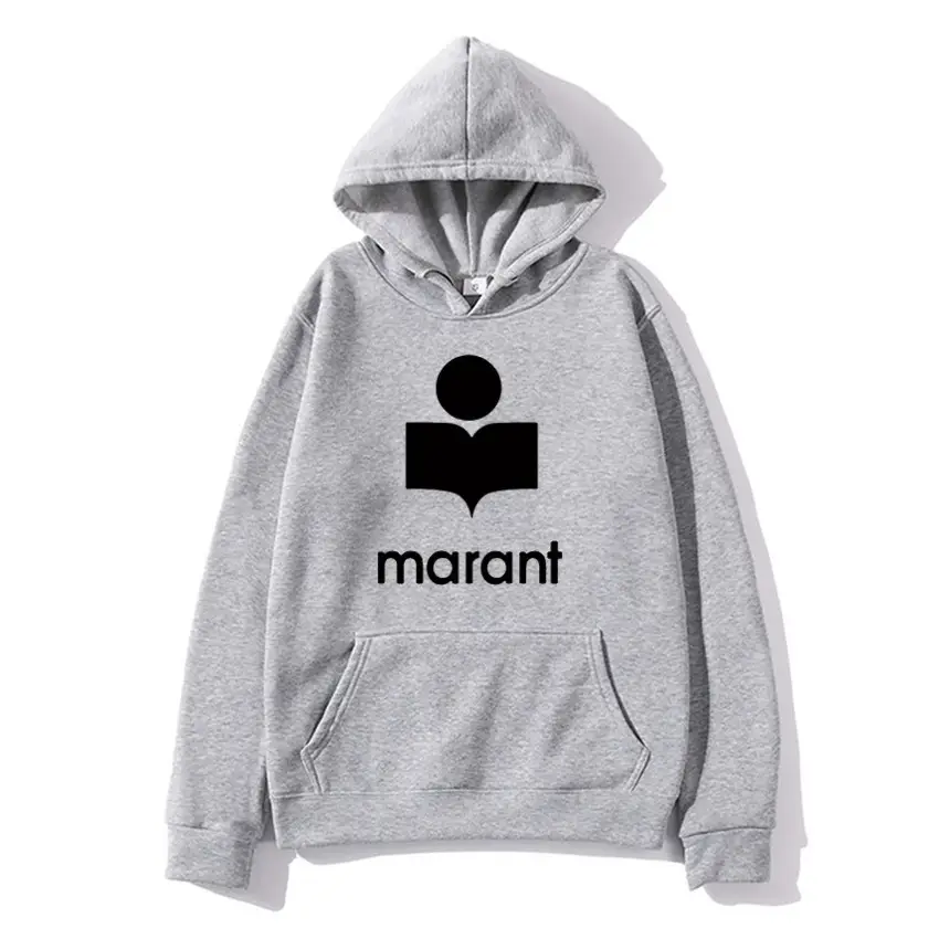 Men's Marant Hoodie Beige Cotton Winter Hooded Sweatshirt - Image 23