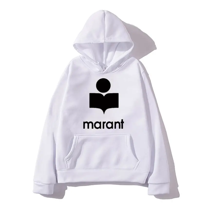 Men's Marant Hoodie Beige Cotton Winter Hooded Sweatshirt - Image 24