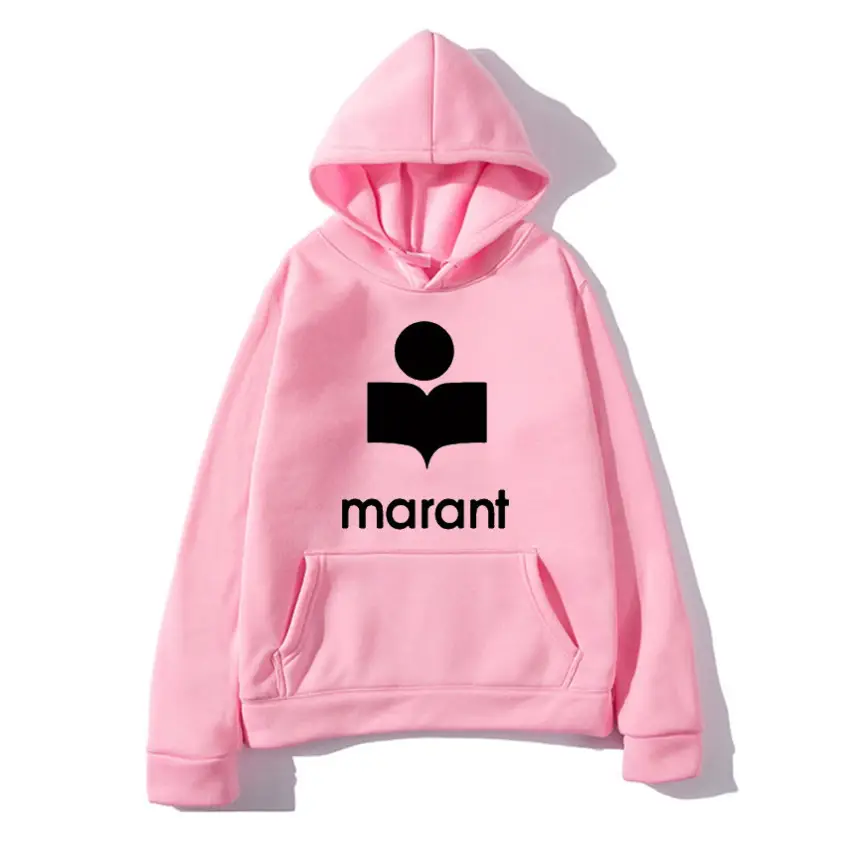 Men's Marant Hoodie Beige Cotton Winter Hooded Sweatshirt - Image 14