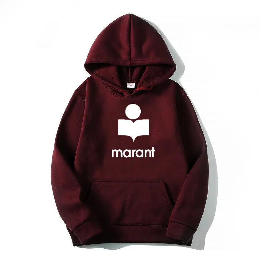 Men's Marant Hoodie Beige Cotton Winter Hooded Sweatshirt - Image 19