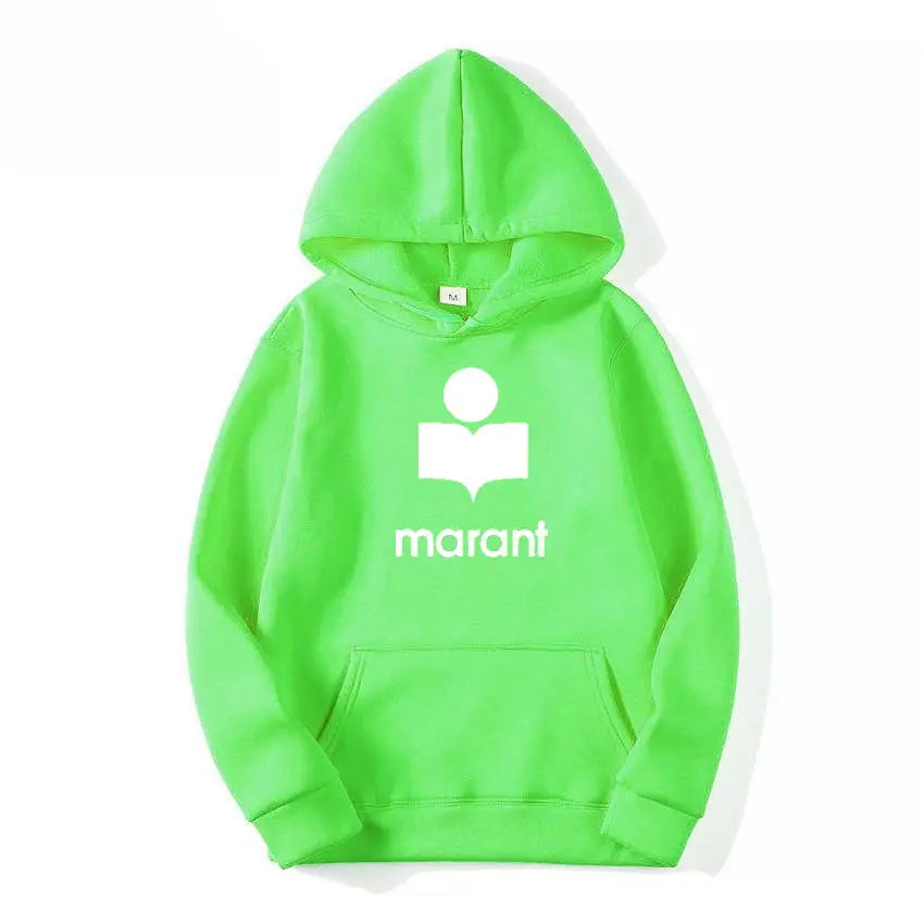 Men's Marant Hoodie Beige Cotton Winter Hooded Sweatshirt - Image 21
