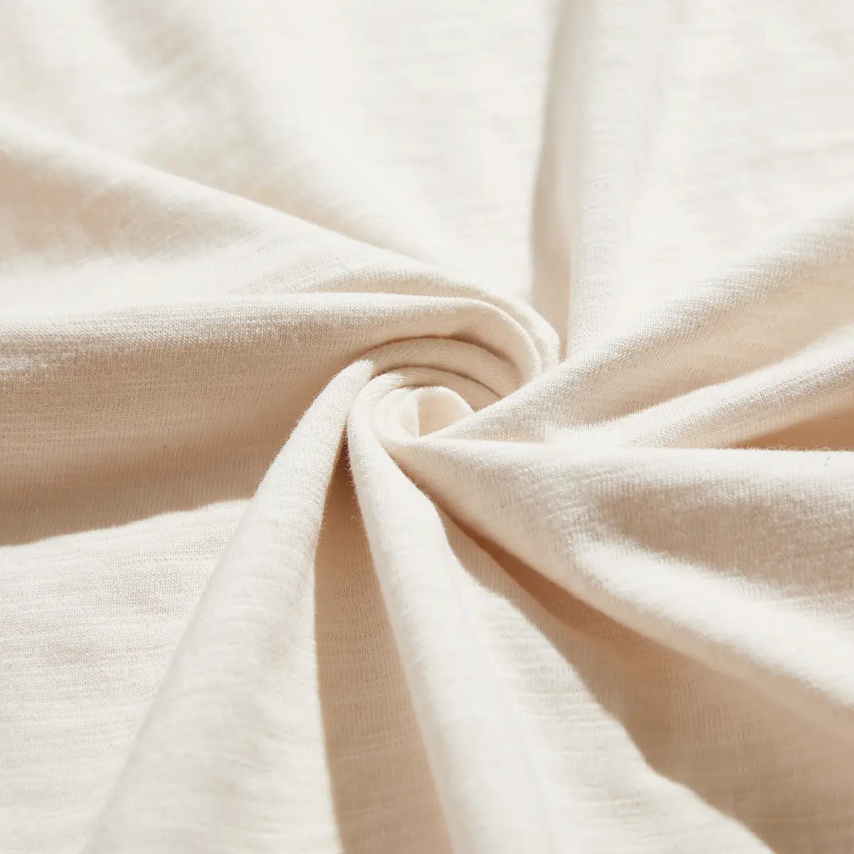 Cotton Short Sleeve Men's T-Shirt Beige 80s Style - Image 6