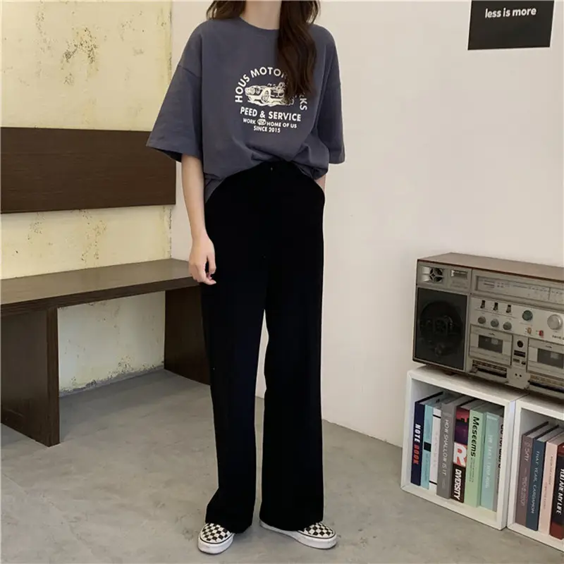 Women Korean Style Loose T-Shirt Large Size Dropshipping