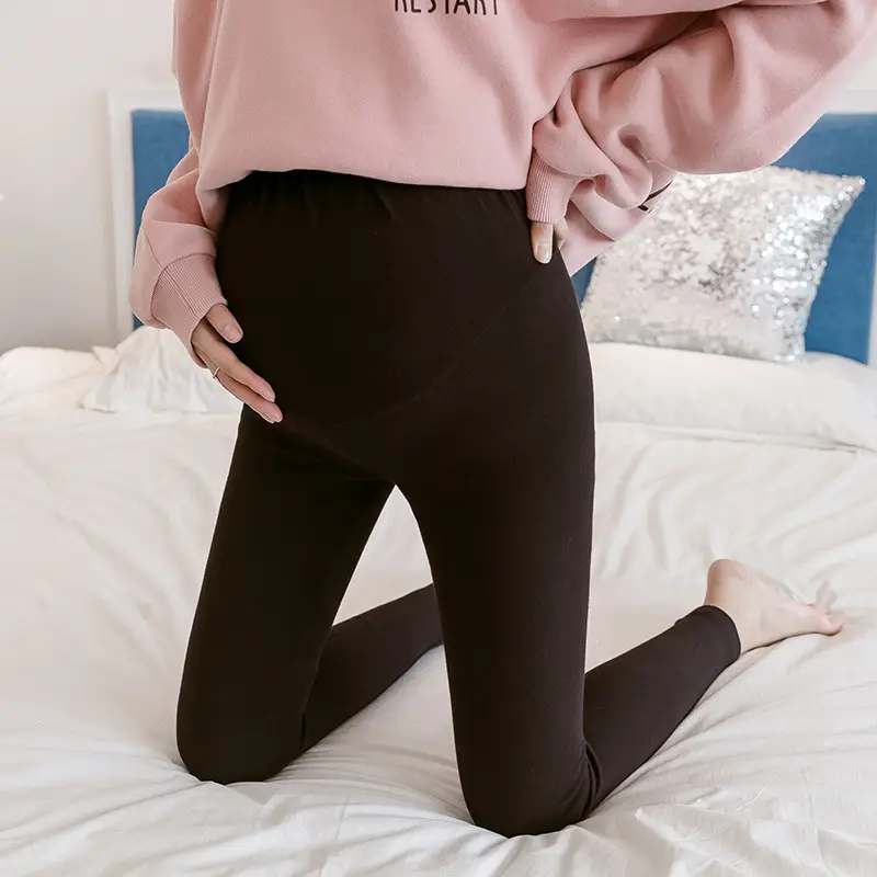 Maternity Solid Color Leggings Spring Autumn Belly Support Pants