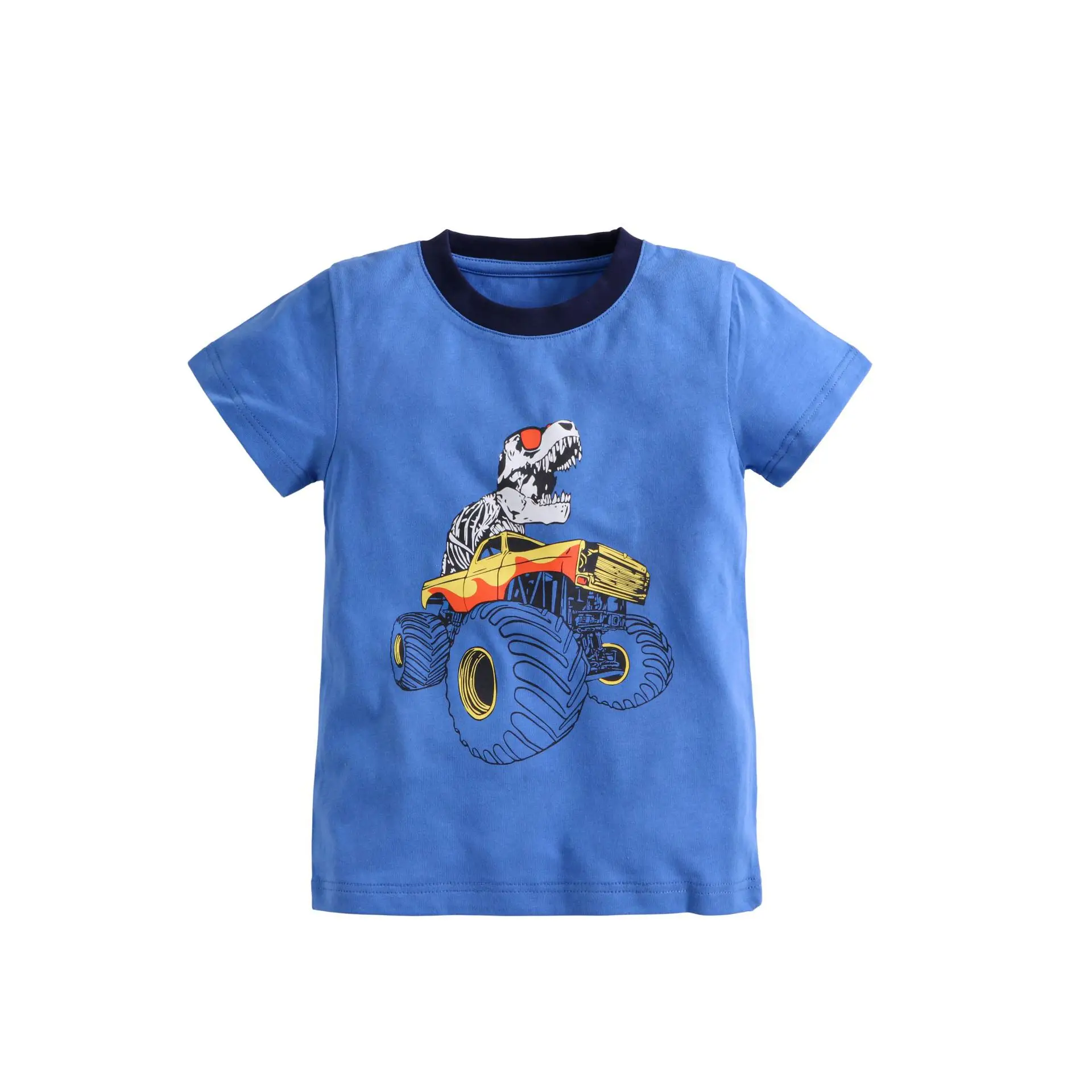 2025 Kids T-Shirt Korean Style Cartoon Dinosaur White - Image 14