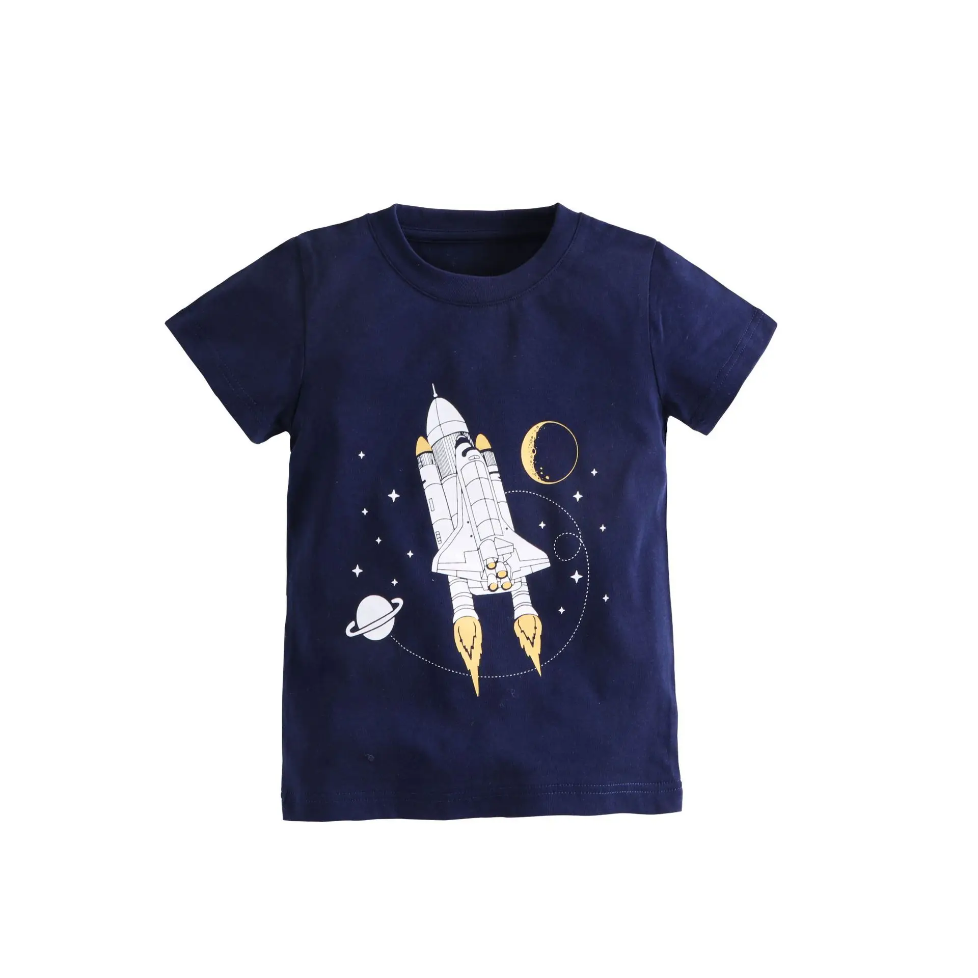 2025 Kids T-Shirt Korean Style Cartoon Dinosaur White - Image 6