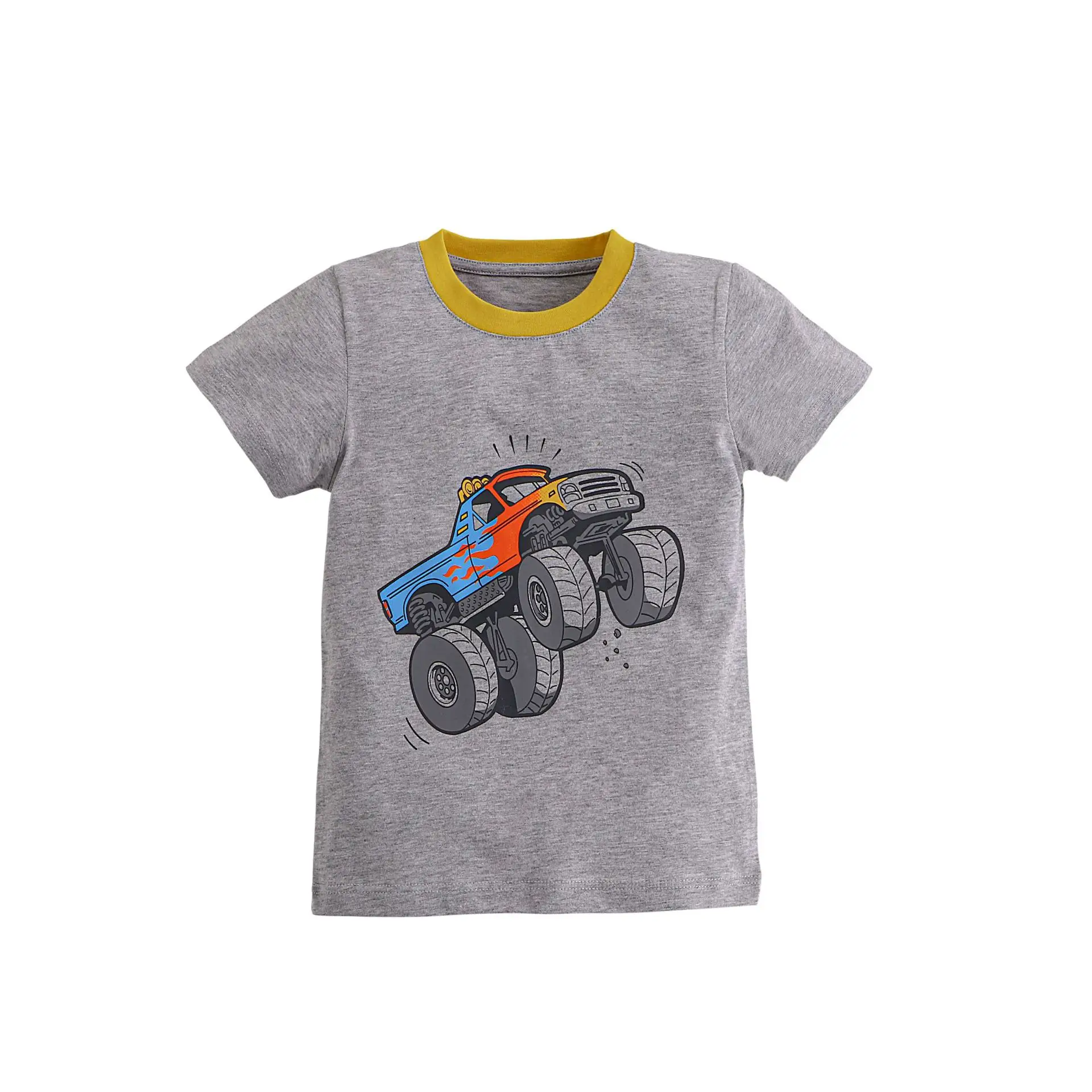 2025 Kids T-Shirt Korean Style Cartoon Dinosaur White - Image 9