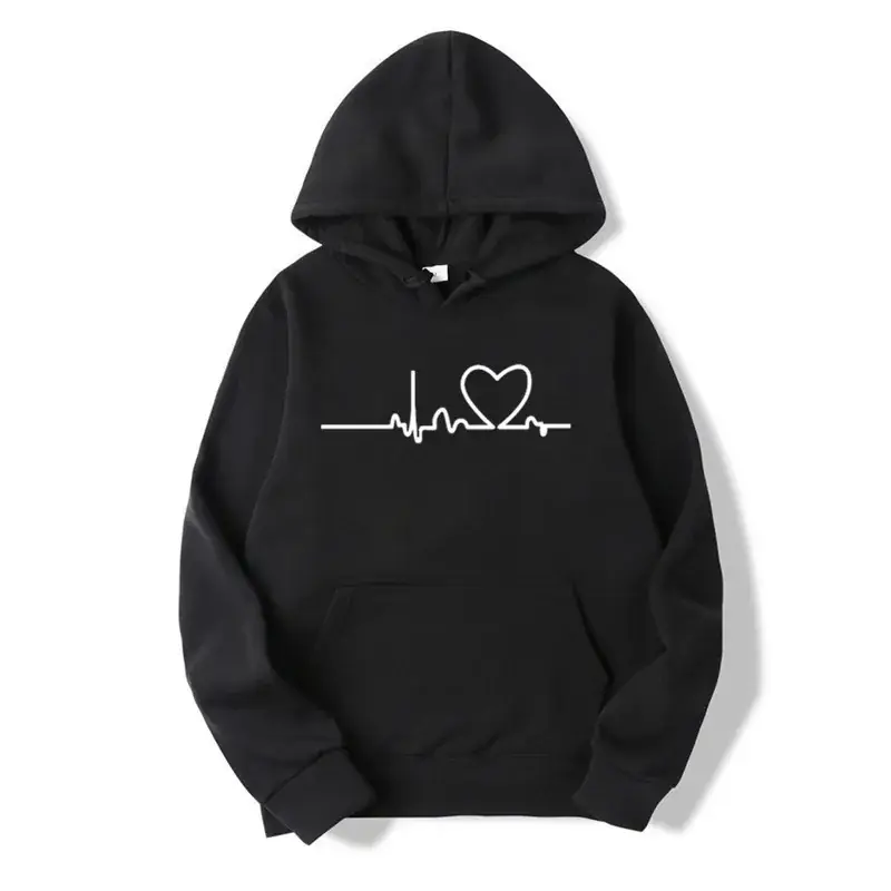 Red Fleece Hoodie for Men Winter Casual Sweatshirt - Image 11