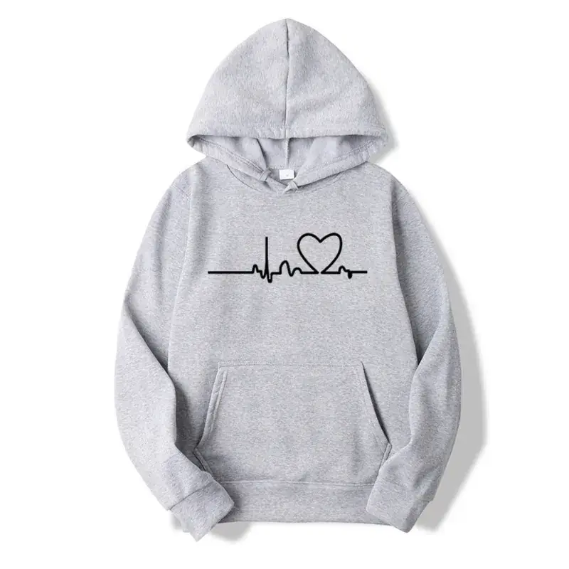 Red Fleece Hoodie for Men Winter Casual Sweatshirt - Image 3
