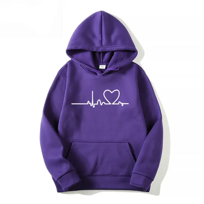 Red Fleece Hoodie for Men Winter Casual Sweatshirt - Image 19