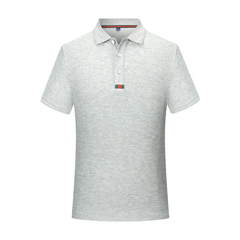 Men's White Polo Shirt with Logo Embroidery - Image 2