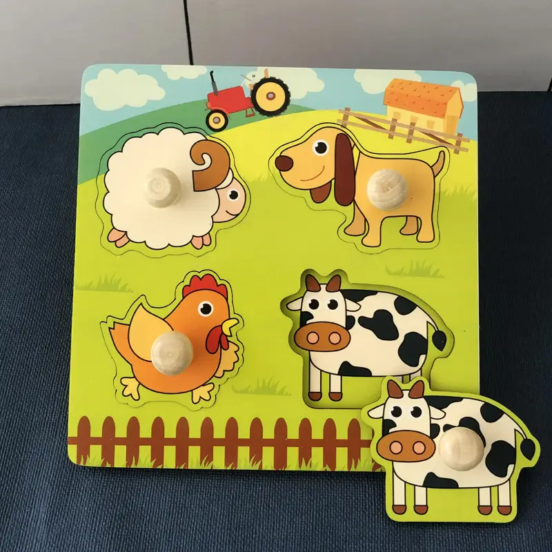 Handheld Wooden Puzzle for Kids 1-2 Years - Image 12