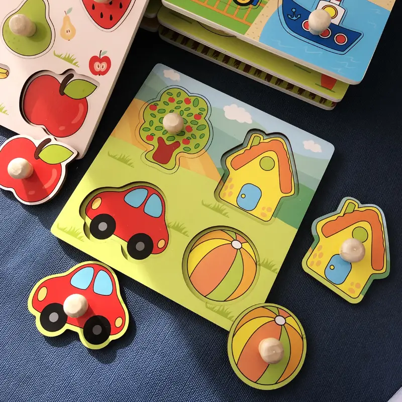 Handheld Wooden Puzzle for Kids 1-2 Years - Image 13