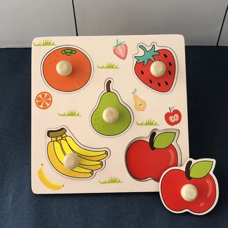Handheld Wooden Puzzle for Kids 1-2 Years - Image 3