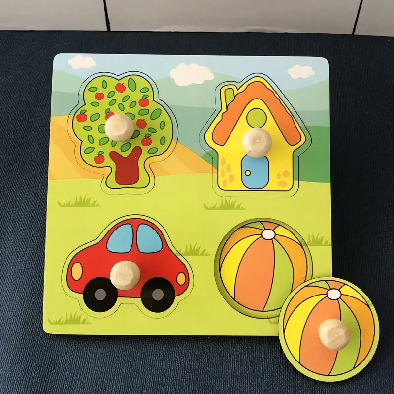 Handheld Wooden Puzzle for Kids 1-2 Years - Image 7
