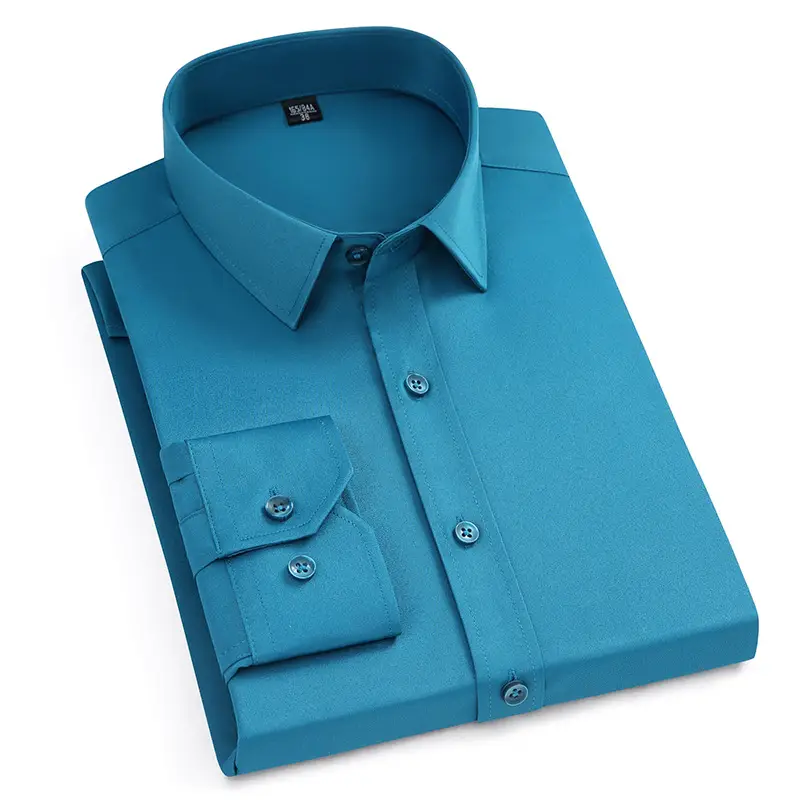 Men's Pink Long Sleeve Cotton Shirt with 3/4 Sleeves - Image 21